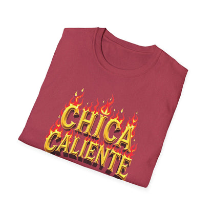 Hot Chick, Flame T-Shirt, Trendy Graphic Tee, Chica Caliente Shirt, Gift for Her, Summer Fashion, Casual Style