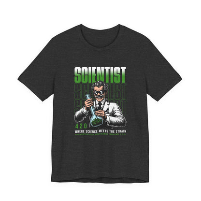 Scientist 420 T-Shirt — "Where Science Meets The Strain" Cannabis Lab Tee