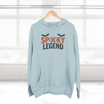 Spooky Legend Hoodie — Halloween Bat Graphic Fleece Sweatshirt