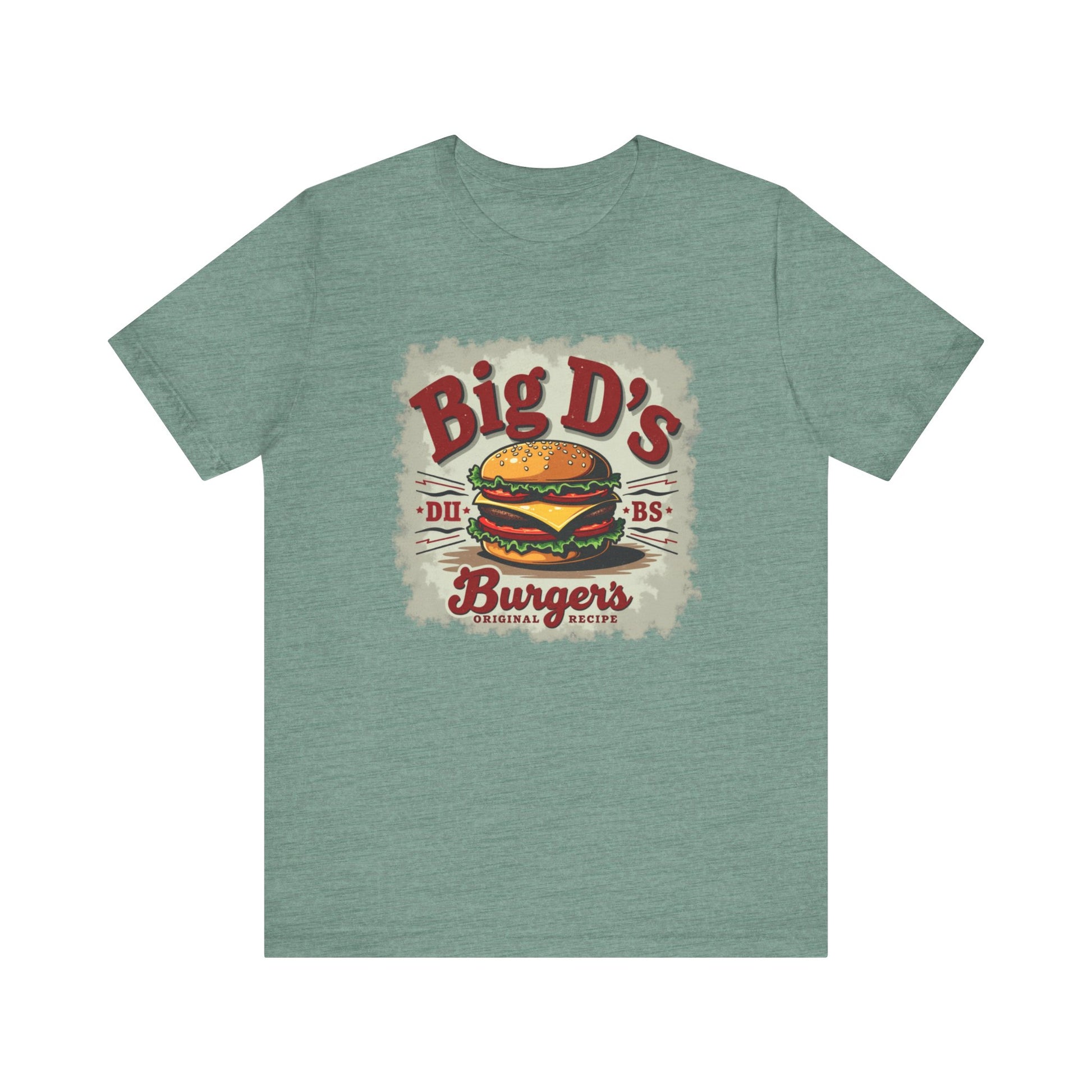 Big D's Burgers Unisex Jersey Tee - Fun Foodie Shirt, Casual Wear, Burger Lover Gift, Retro Fast Food T-Shirt, Summer BBQ Fashion - Psychonaut Swag