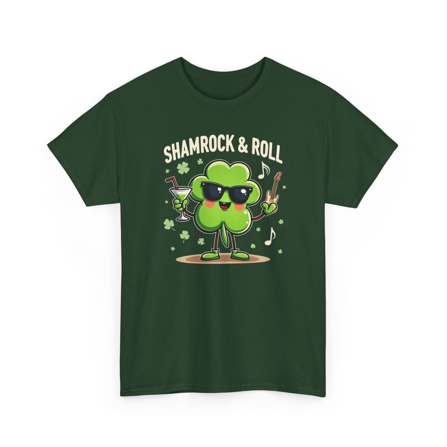 Shamrock & Roll T‑Shirt — St. Patrick’s Day Lucky Clover Graphic Tee