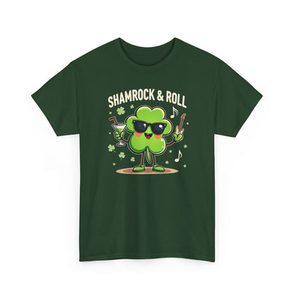 Shamrock & Roll T‑Shirt — St. Patrick’s Day Lucky Clover Graphic Tee