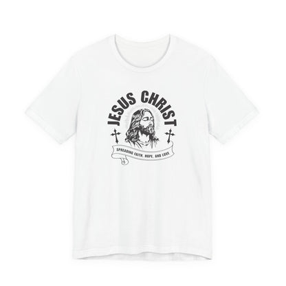 Jesus Christ T-Shirt — 'Spreading Faith, Hope, and Love' Religious Tee