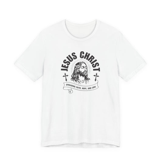 Jesus Christ T-Shirt — 'Spreading Faith, Hope, and Love' Religious Tee