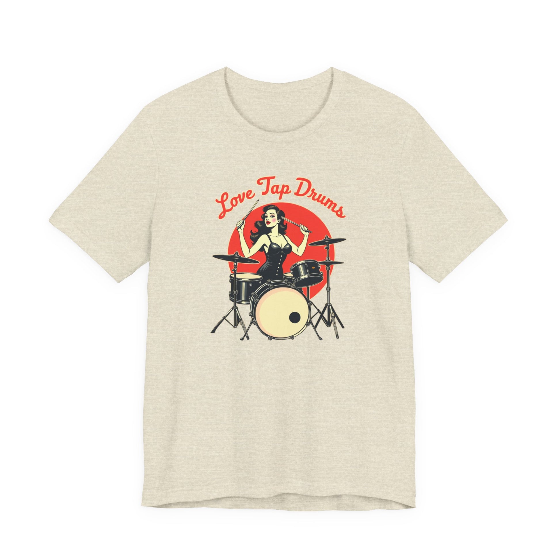 Love Tap Drums, Drummer Tee - Perfect for Music Lovers, Band Merch, Gifts for Musicians, Concerts, Casual Wear, Love Tap Drums - Psychonaut Swag