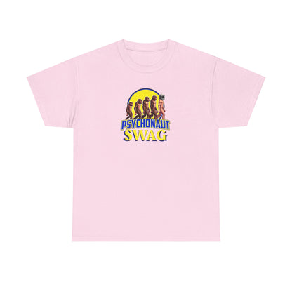 Psychonaut swag small biz, Heavy Cotton Tee, Cool Graphic T-Shirt, Streetwear Top, Gift for Psychonauts, Fun Casual Wear