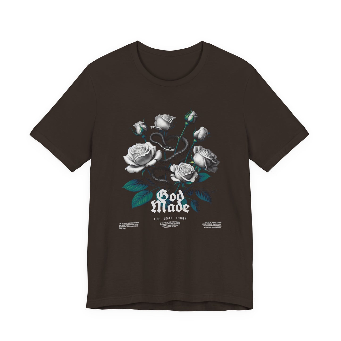 Rose and Snake Graphic Tee – Gothic Floral Vintage Shirt