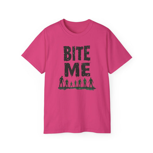 Bite Me, Unisex Ultra Cotton T-Shirt, Casual Wear, Gift for Halloween, Party Shirt, Humor Merch