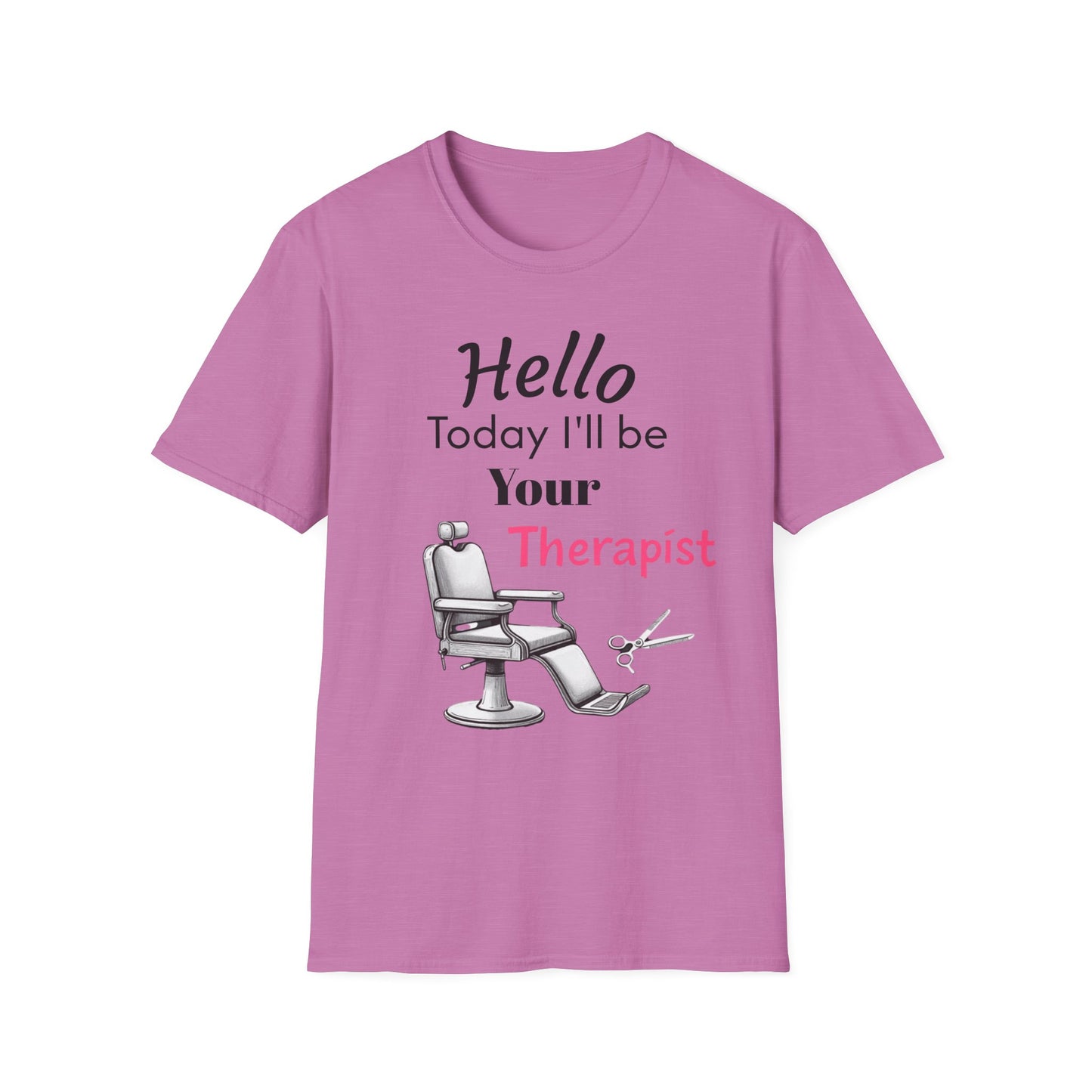 Hair stylist therapy, Unisex Softstyle T-Shirt | Perfect Gift for Barbers, Stylists, Hairdressers, Funny Tee for Self-Care Sundays, Hair Salon [...] - Psychonaut Swag