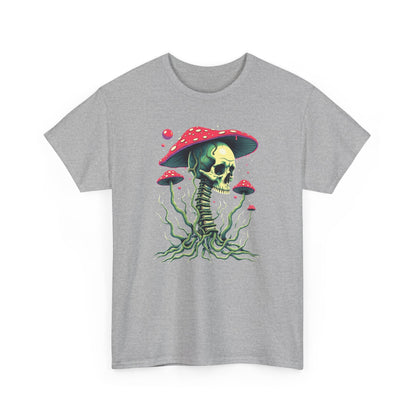 Skull Mushroom Tee — Psychedelic Skull & Fungi Graphic T-Shirt