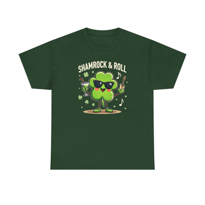 Shamrock & Roll T‑Shirt — St. Patrick’s Day Lucky Clover Graphic Tee