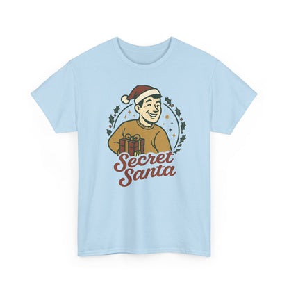 Secret Santa T-Shirt — Retro Holiday Graphic Tee