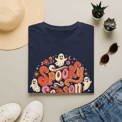 Spooky Season T-Shirt — Retro Ghost Halloween Tee