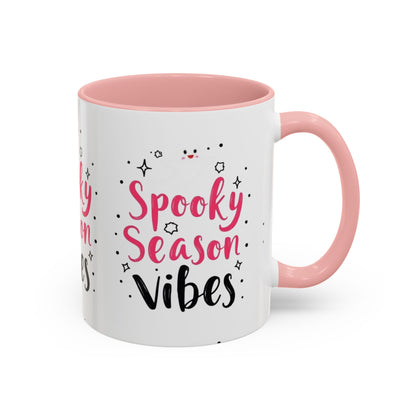 Spooky Season Vibes Accent Coffee Mug (Halloween 11/15oz)