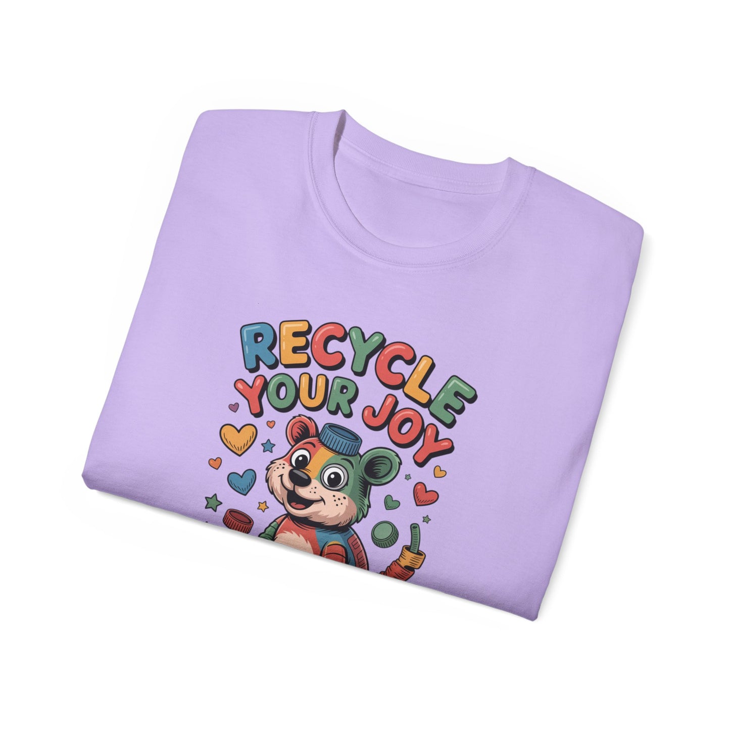 Recycle Your Joy Panda Tee — Cute Eco-Friendly Positive Message T-Shirt