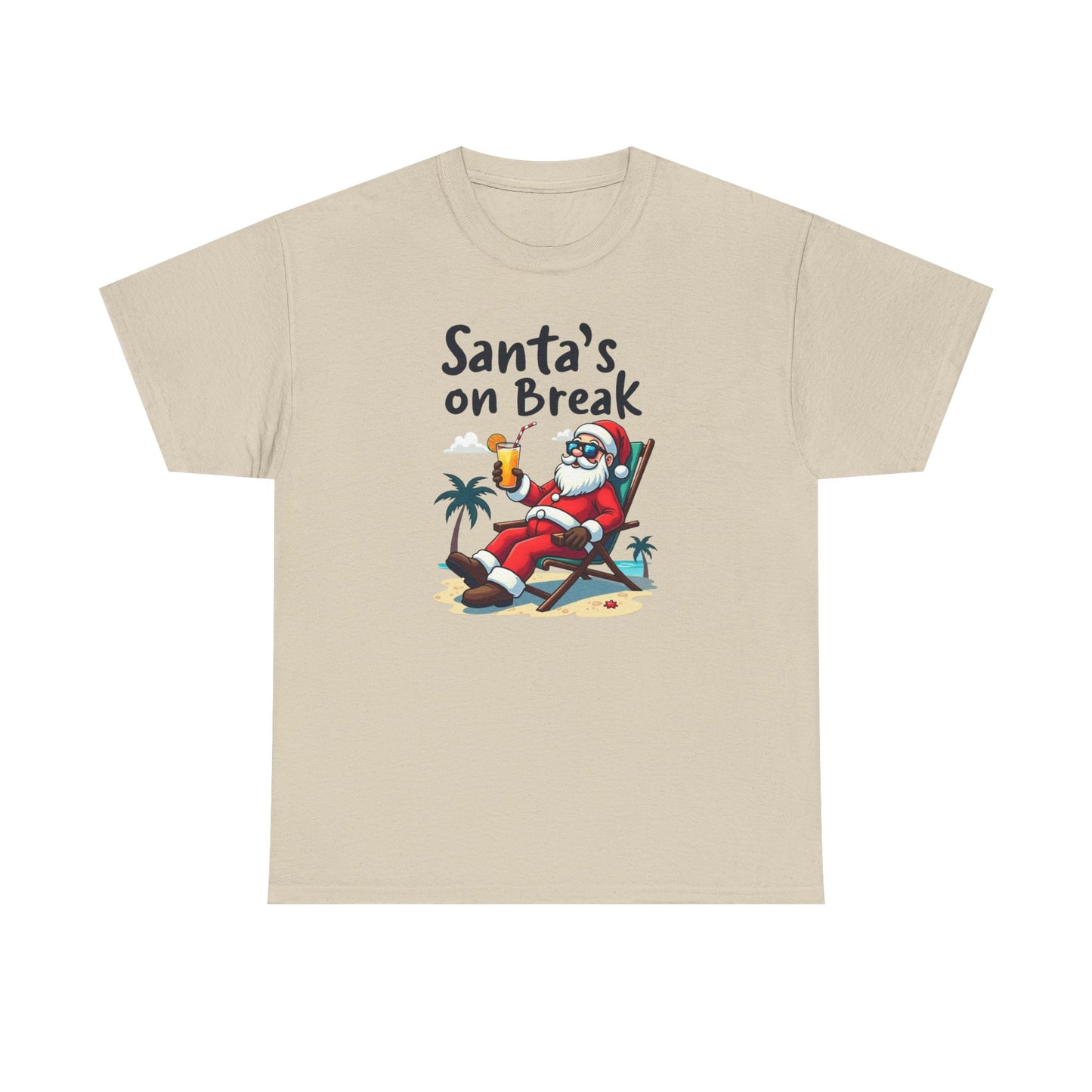 Santa's On Break T-Shirt – Funny Tropical Christmas Tee