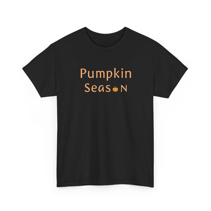 Pumpkin Season Unisex Heavy Cotton Tee, Fall Apparel, Halloween Shirt, Thanksgiving Tee, Cozy Autumn Fashion, Seasonal Wear