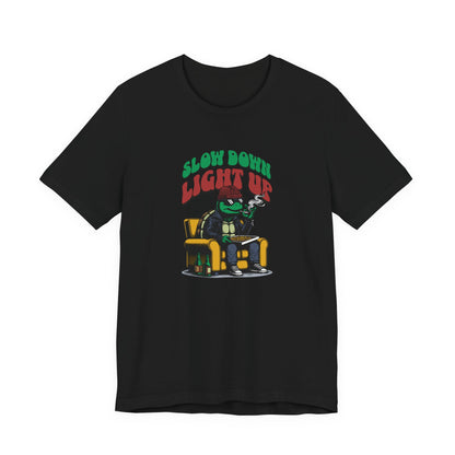 Slow Turtle, Unisex Jersey Short Sleeve Tee