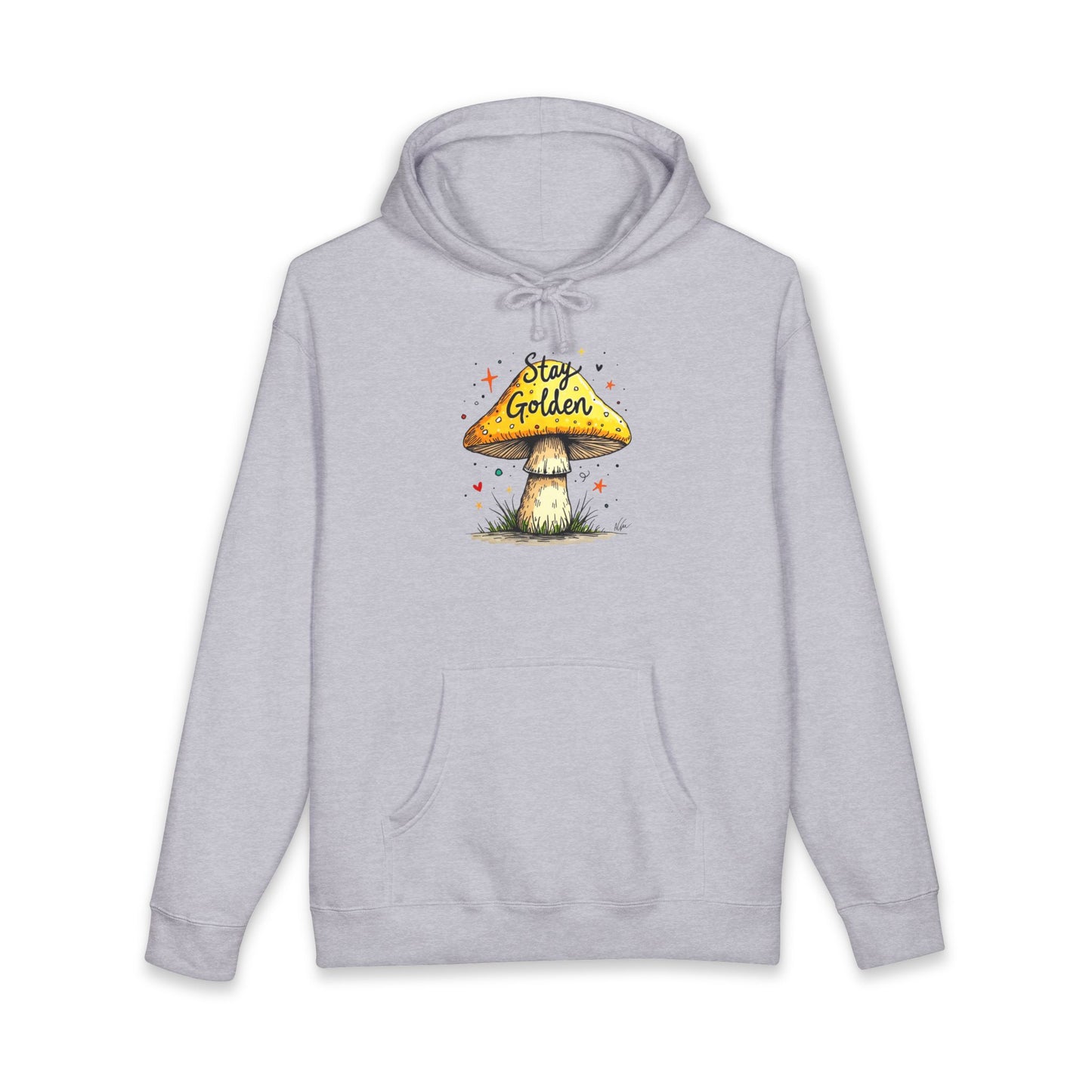Stay Golden Mushroom Hoodie — Cozy Nature Graphic Pullover