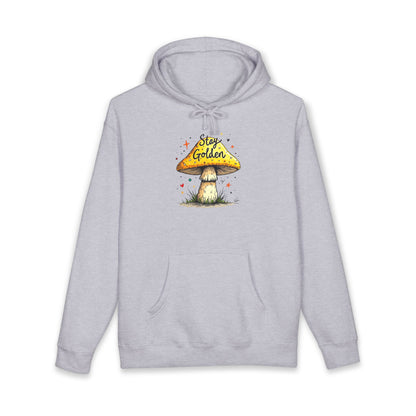 Stay Golden Mushroom Hoodie — Cozy Nature Graphic Pullover