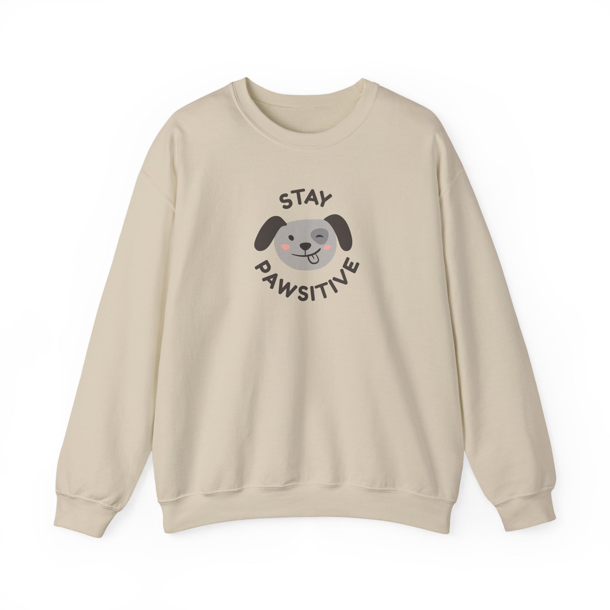 Stay Pawsitive Unisex Heavy Blend™ Crewneck Sweatshirt - Psychonaut Swag