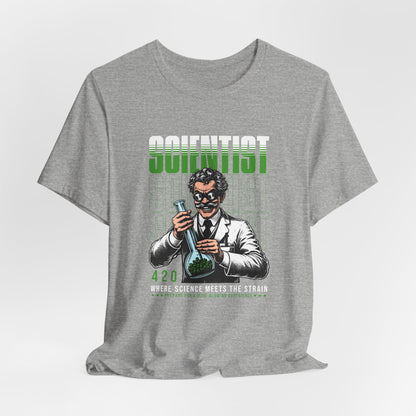 Scientist 420 T-Shirt — "Where Science Meets The Strain" Cannabis Lab Tee