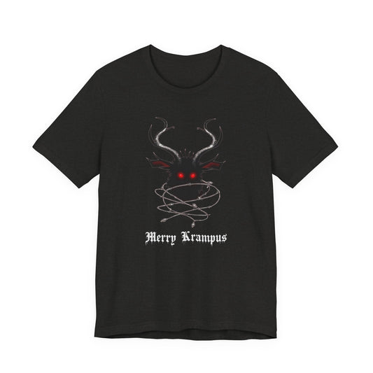 Krampus Graphic Tee — "Merry Krampus" Holiday Horror T-Shirt
