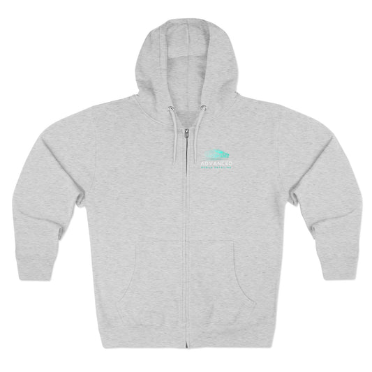 Advanced Mobile zip-up, Exploration Unisex Zip Hoodie, Cozy Zip Up, Casual Wear, Gift for Adventurers, Travel Enthusiasts