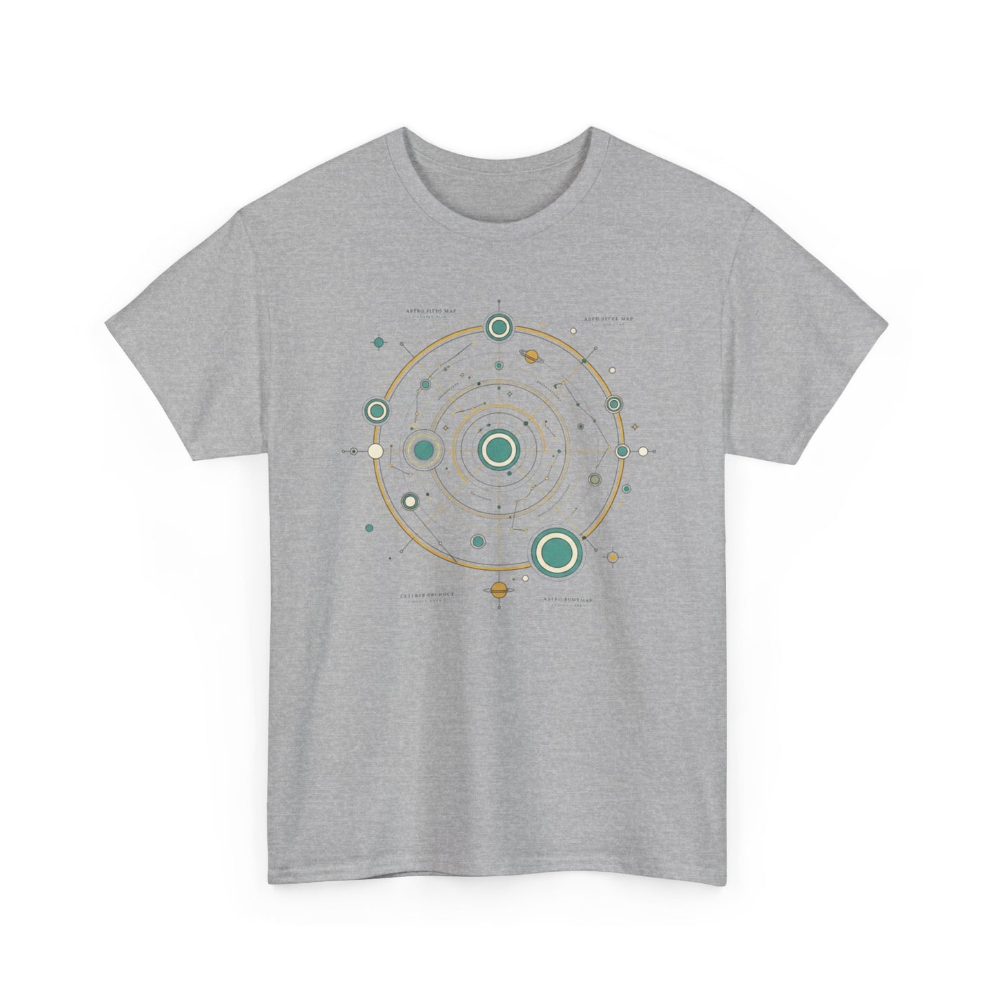 Solar System Minimalist T‑Shirt — Celestial Orbit Graphic Tee