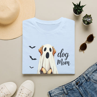 Dog Mom Halloween T‑Shirt — Cute Ghost Pup Pumpkin Tee