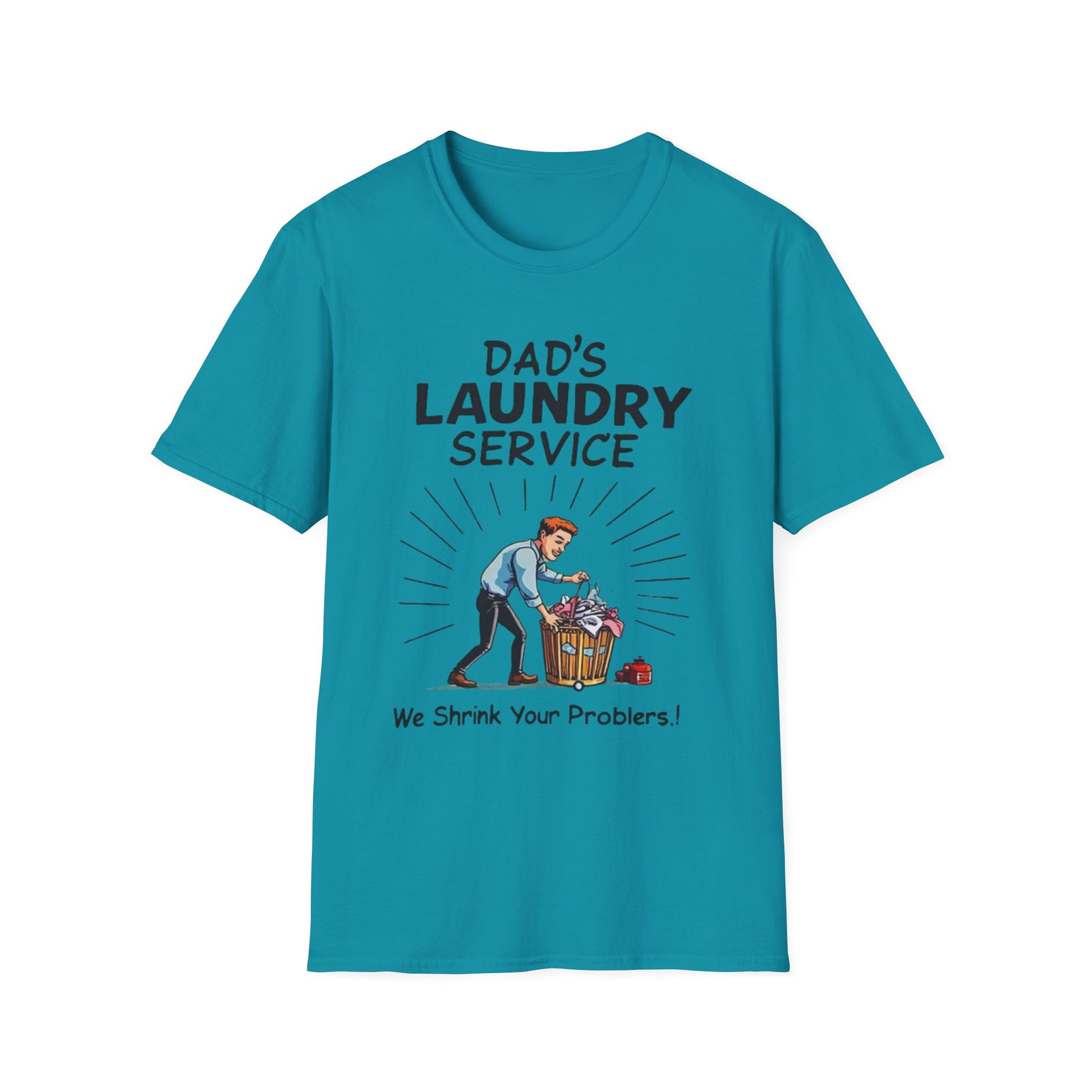 Dad's Laundry Service T-Shirt, Funny Gift for Dads, Unisex Humor Tee, Laundry Day Shirt, Father's Day Gift, Everyday Wear - Psychonaut Swag