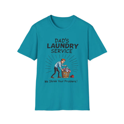 Dad's Laundry Service T-Shirt, Funny Gift for Dads, Unisex Humor Tee, Laundry Day Shirt, Father's Day Gift, Everyday Wear - Psychonaut Swag