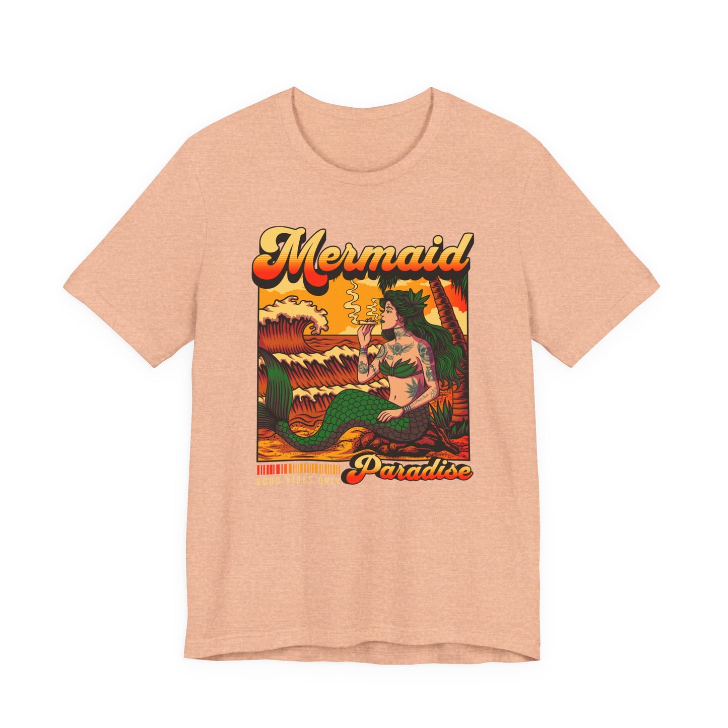 Mermaid Paradise Tee — Retro Vintage Beach Graphic T-Shirt