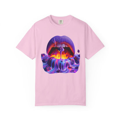Lava Lips, Unisex Garment-Dyed T-shirt