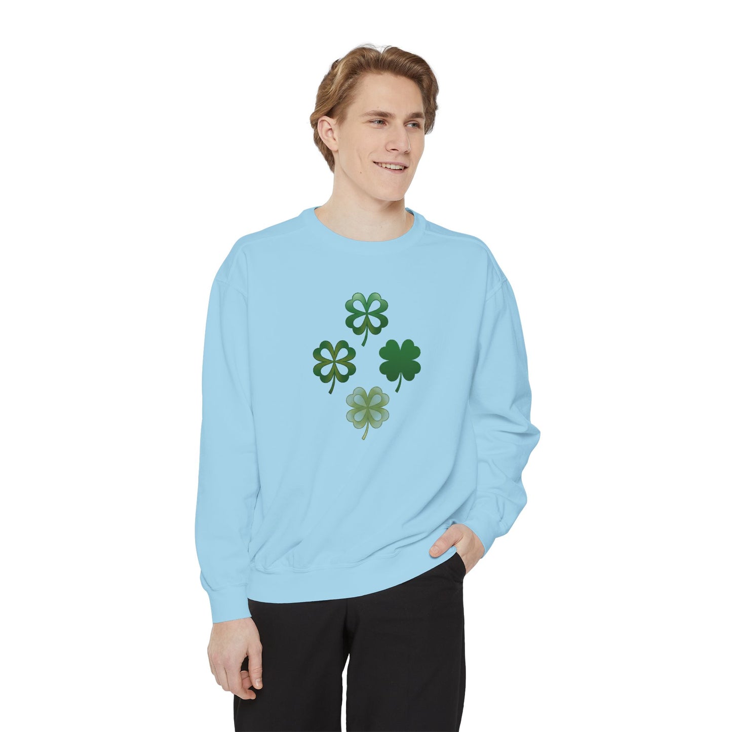 Clovers Unisex Garment-Dyed Sweatshirt