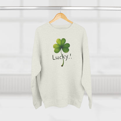 Lucky Clover Crewneck Sweatshirt — St. Patrick’s Day Shamrock Pullover