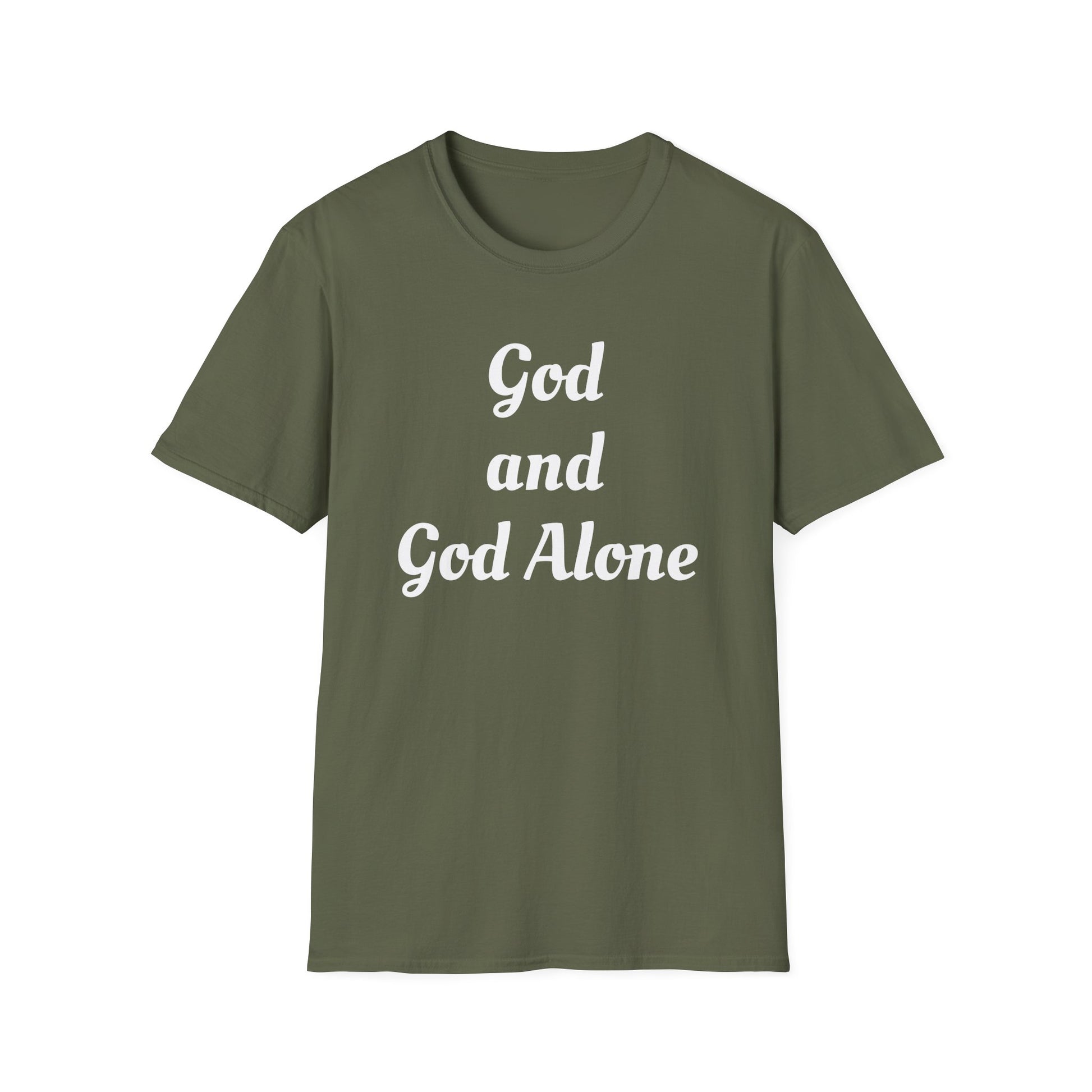 God Alone, Unisex Softstyle T-Shirt - Psychonaut Swag