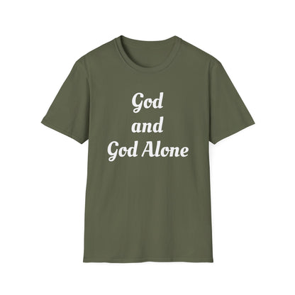 God Alone, Unisex Softstyle T-Shirt - Psychonaut Swag
