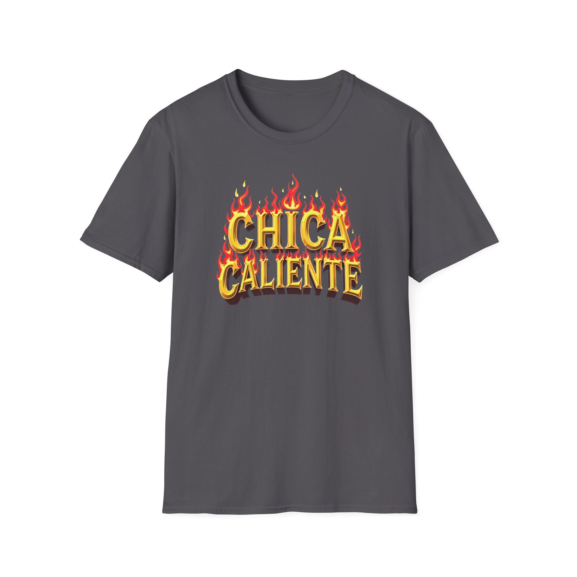 Hot Chick, Flame T-Shirt, Trendy Graphic Tee, Chica Caliente Shirt, Gift for Her, Summer Fashion, Casual Style - Psychonaut Swag