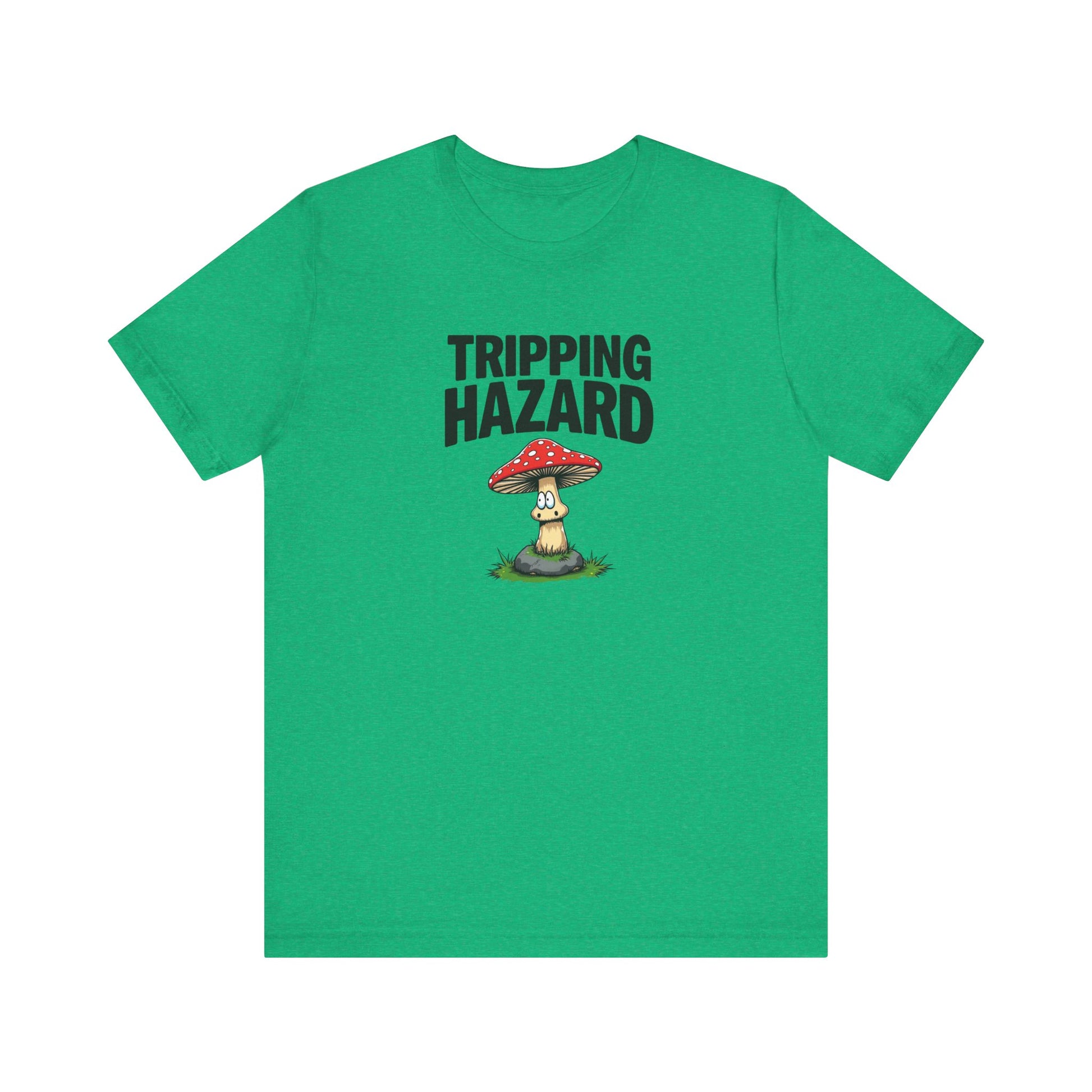 Tripping Hazard Mushroom Tee, Unisex Short Sleeve Shirt, Nature Lover Gift, Funny Graphic Shirt, Eco-Friendly Apparel, Mushroom [...] - Psychonaut Swag