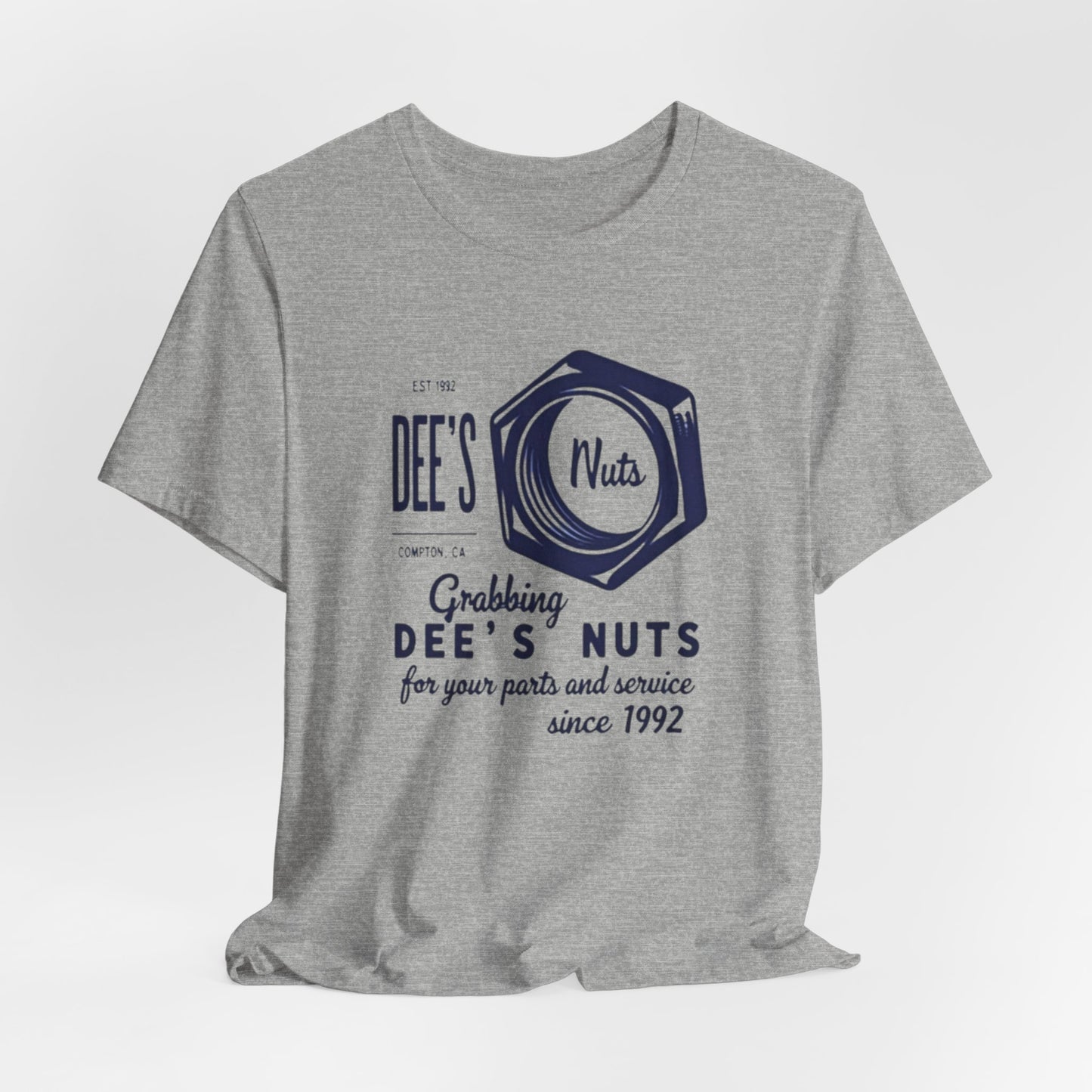 Retro Gas Station Tee — Dee's Nuts Coffee Logo T-Shirt