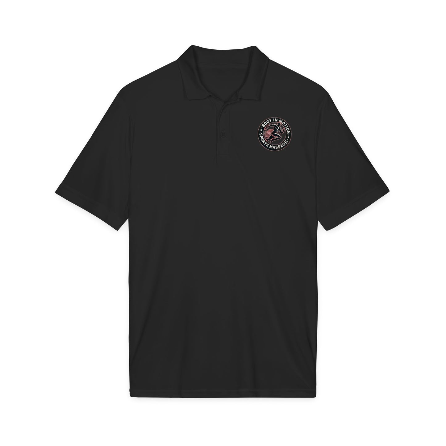 Sports Massage, Embroidered Massage Therapy Logo Polo