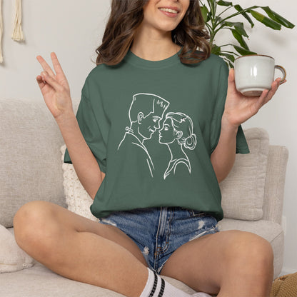 A Marriage So Strong it’s Scary Tee – Minimal Romantic Graphic T-Shirt