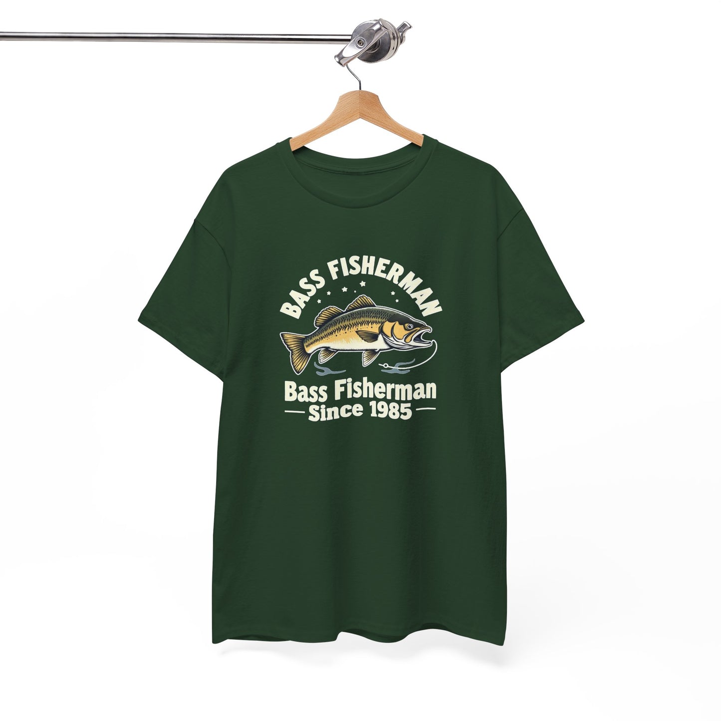 Bass Fisherman T-Shirt – "Bass Fisherman Since 1985" Vintage Fishing Tee