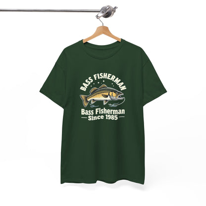 Bass Fisherman T-Shirt – "Bass Fisherman Since 1985" Vintage Fishing Tee
