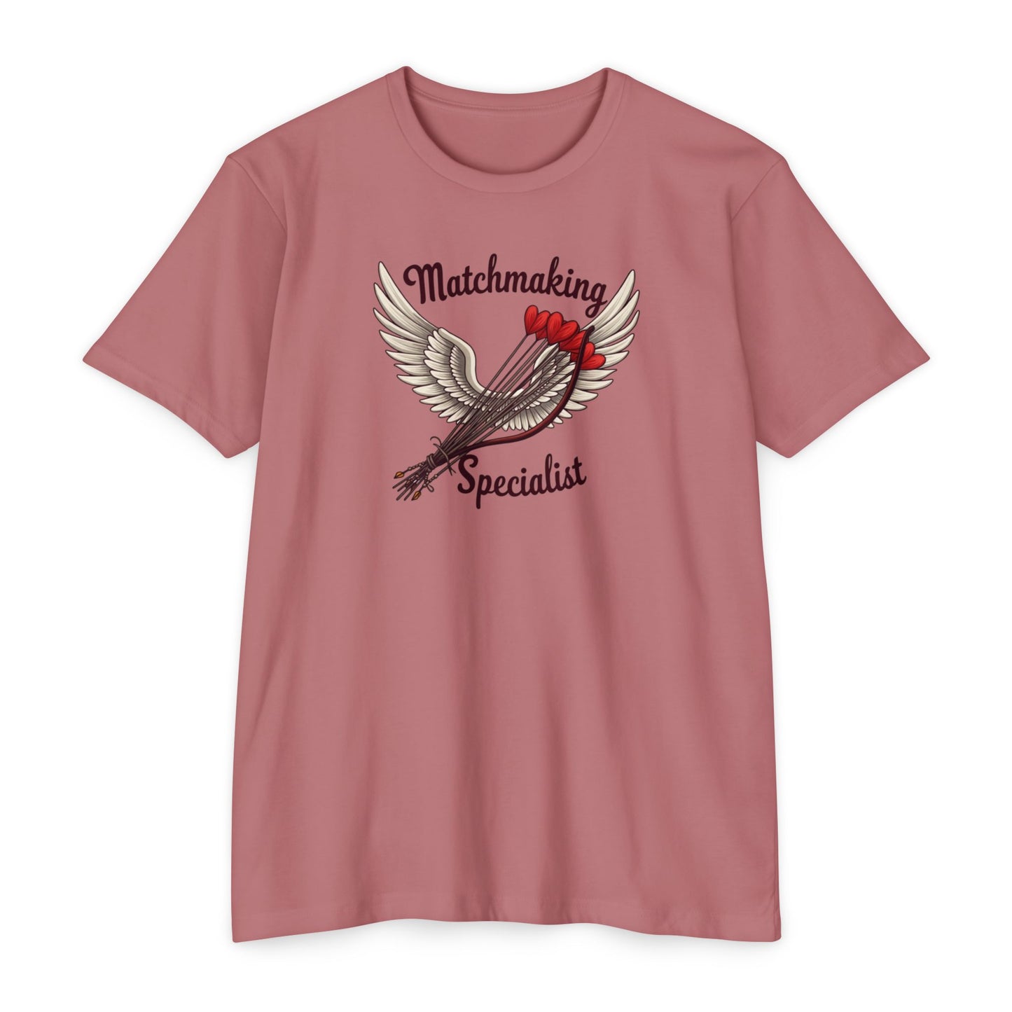 Matchmaking Specialist T-Shirt - Cupid Arrow Wings Graphic Tee