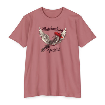 Matchmaking Specialist T-Shirt - Cupid Arrow Wings Graphic Tee