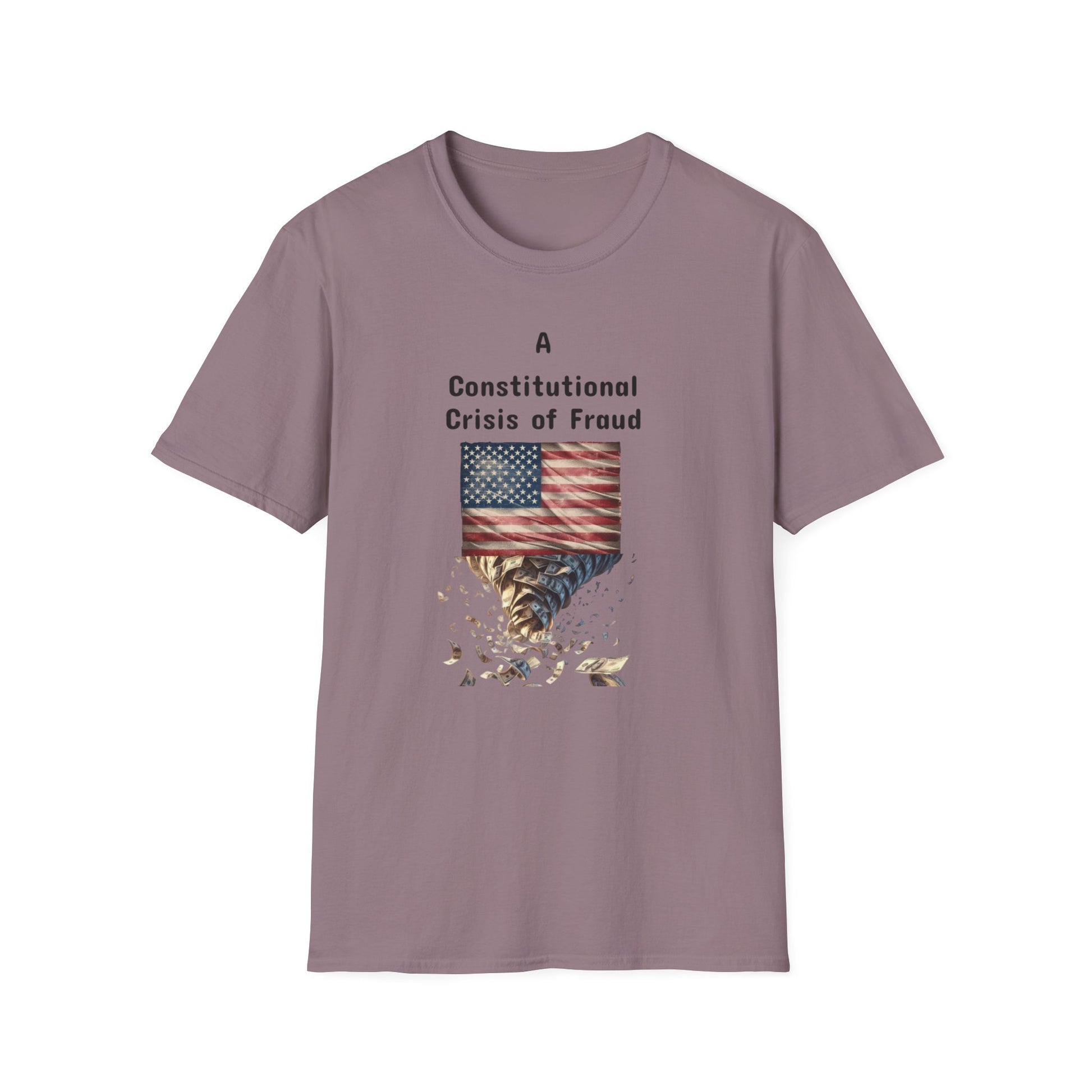Constitutional Crisis of Fraud, Unisex Softstyle T-Shirt - Psychonaut Swag