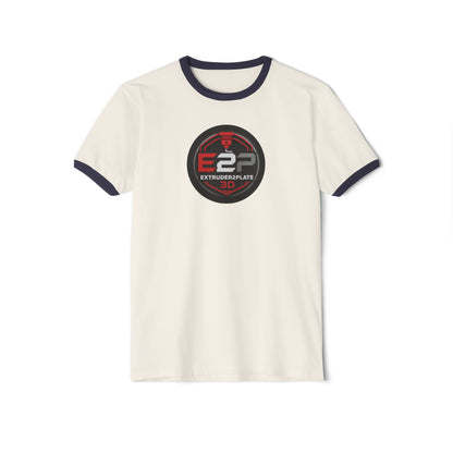 Extruder2Plate 3D Logo Ringer Tee (Extruder2Plate.com)