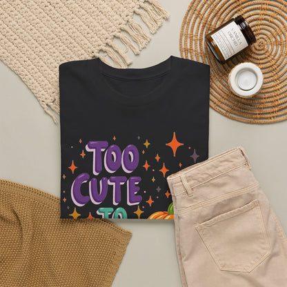 Too Cute to Spook Pumpkin T-Shirt — Cute Halloween Graphic Tee